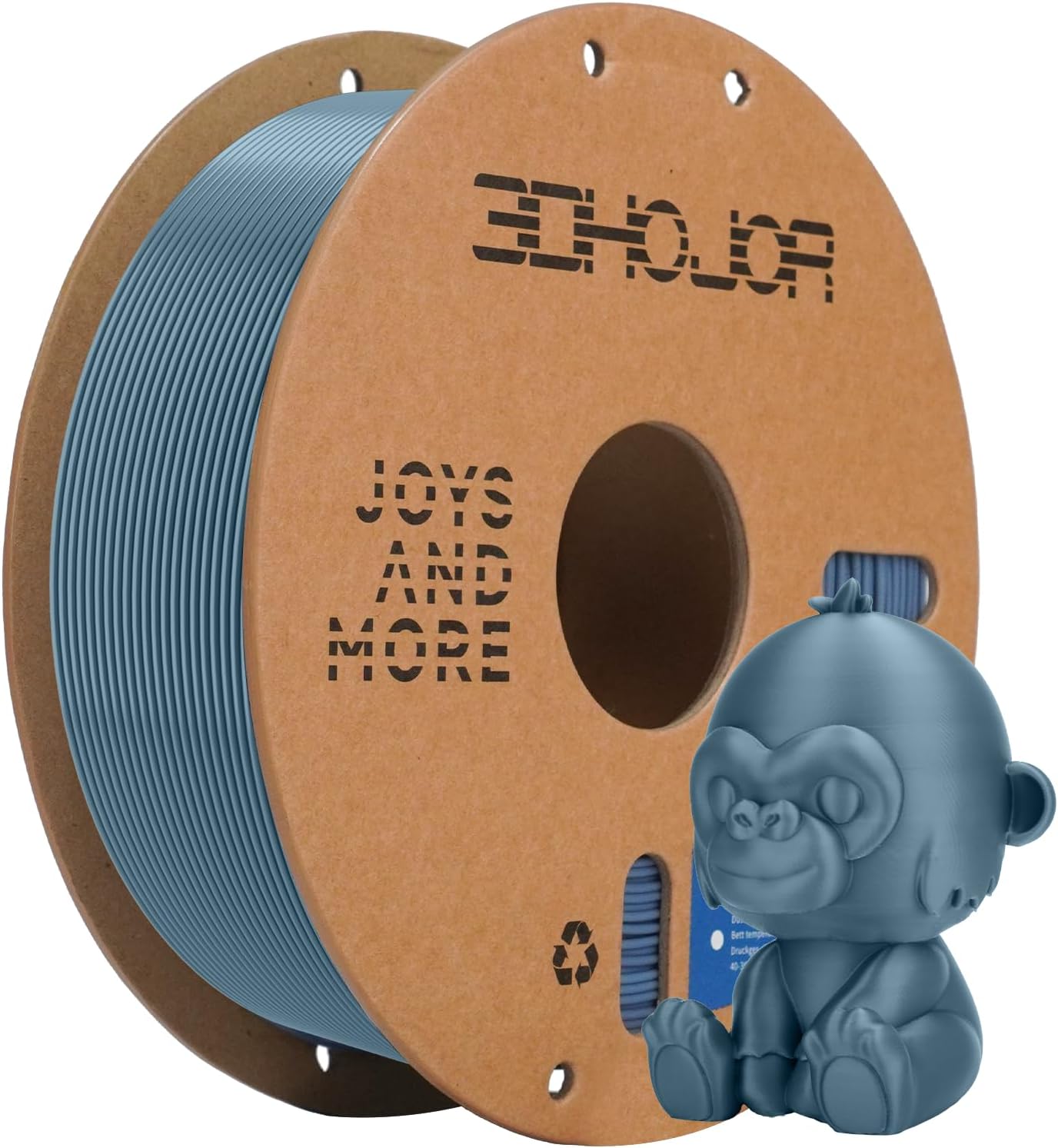 3D Printing Filament High-Speed PLA Filament 1.75mm 300mm/s 1kg Cardboard Spool Dimensional Accuracy +/- 0.03 mm Fit Most 3D FDM Printer-Light Gray